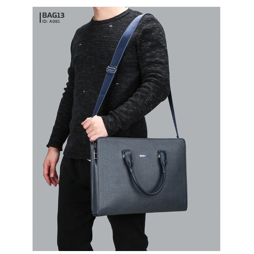 กระเป๋าสะพายข้าง Crossbody Bags กระเป๋าผู้ชาย กระเป๋าใส่ไปทำงาน ใส่ A4, หนังสือ, iPad ได้ A081