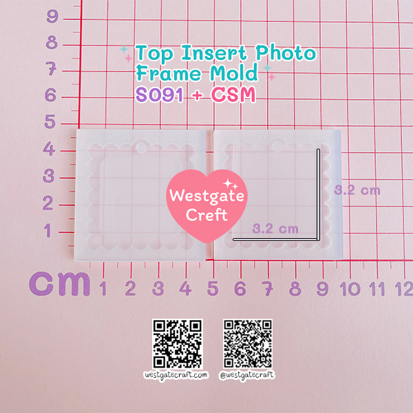แม่พิมพ์ซิลิโคน SHAKE S091 Top Insert Photo Frame Mold + CSM