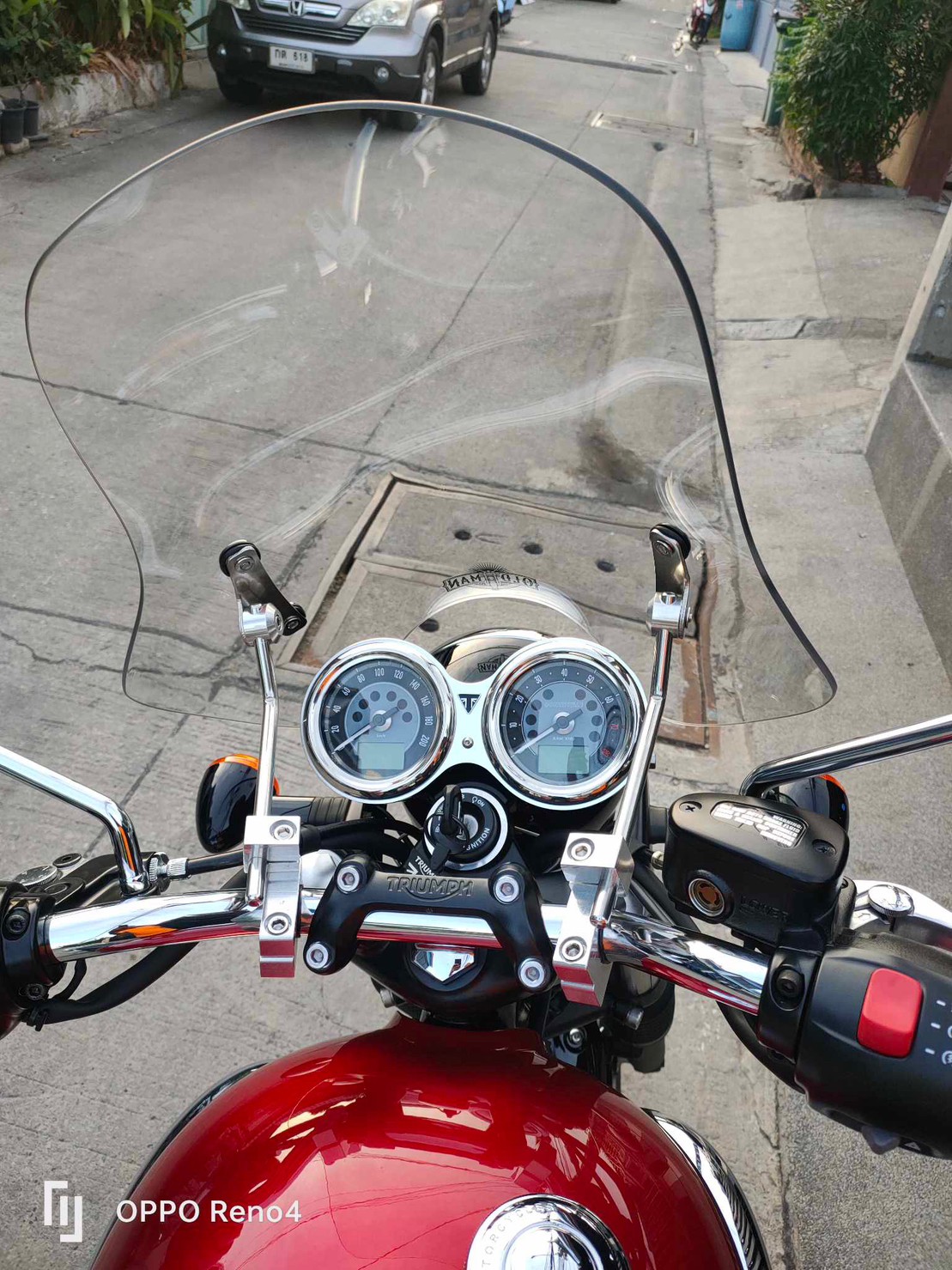 ชิวหน้า ไฟกลม ทรงสูง 47 ซม. สีใส