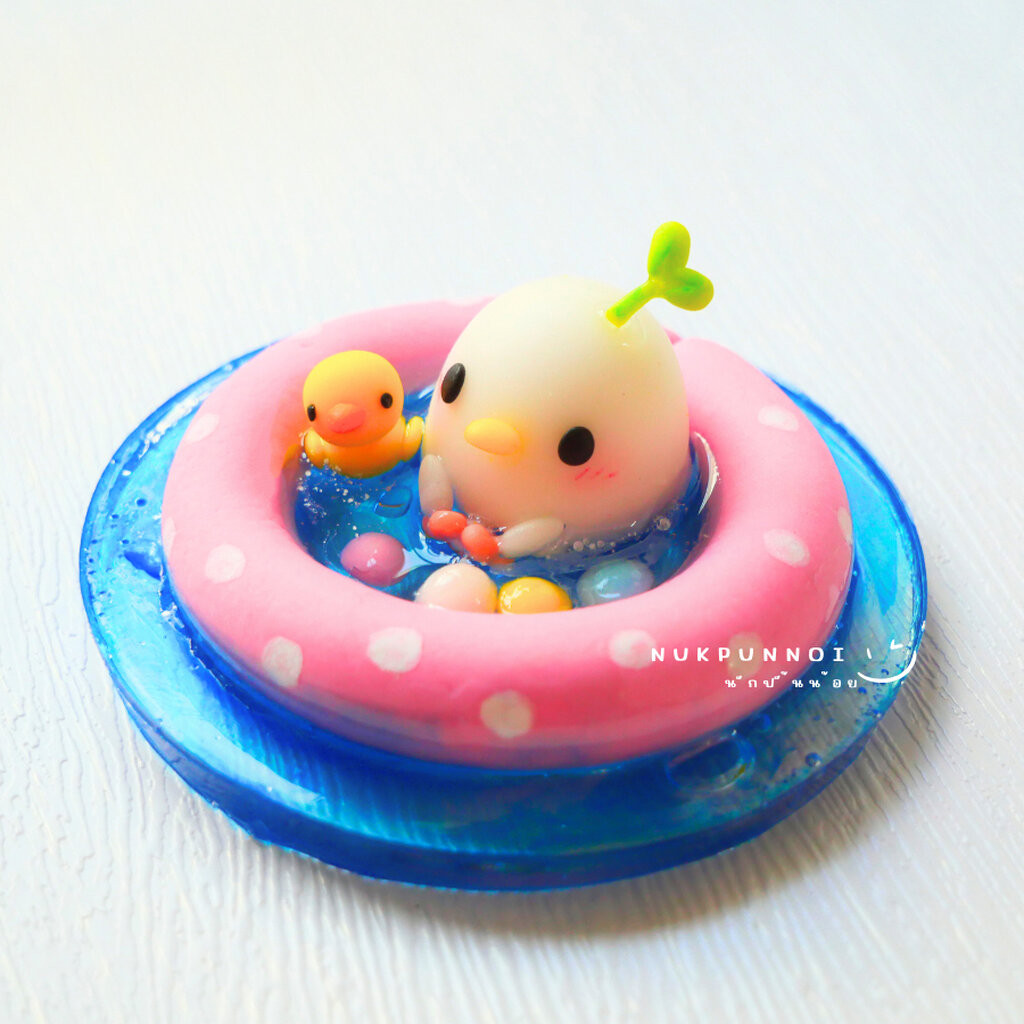 ดินไทยนักปั้นน้อย Thai Clay สีขาวทึบ ดินปั้นแห้งเอง