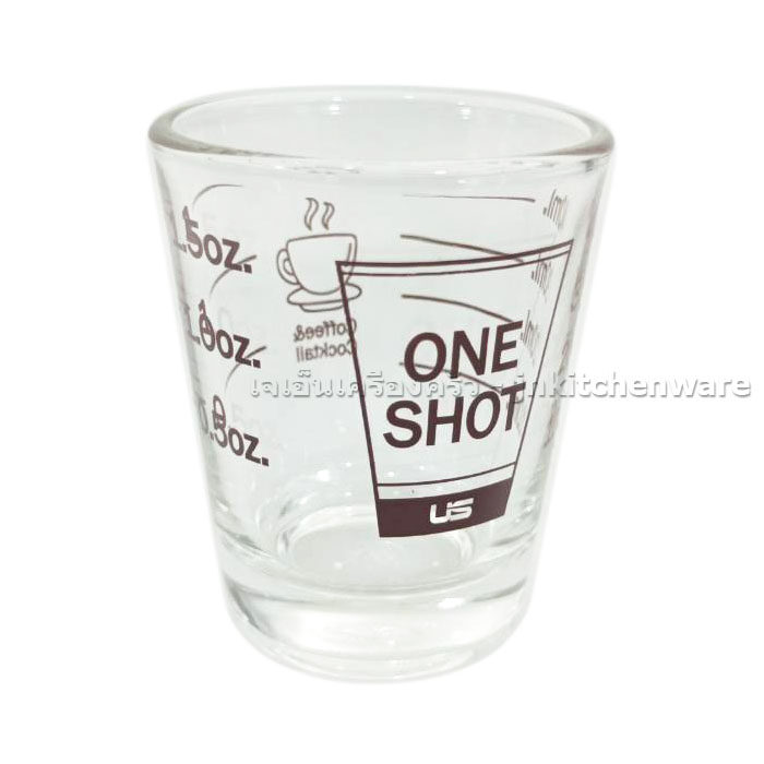 แก้ว 1 shot มีสเกล US (แพค 3ใบ)