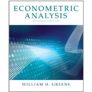 ECONOMETRIC ANALYSIS 7ED Y2012 ISBN9780131395381