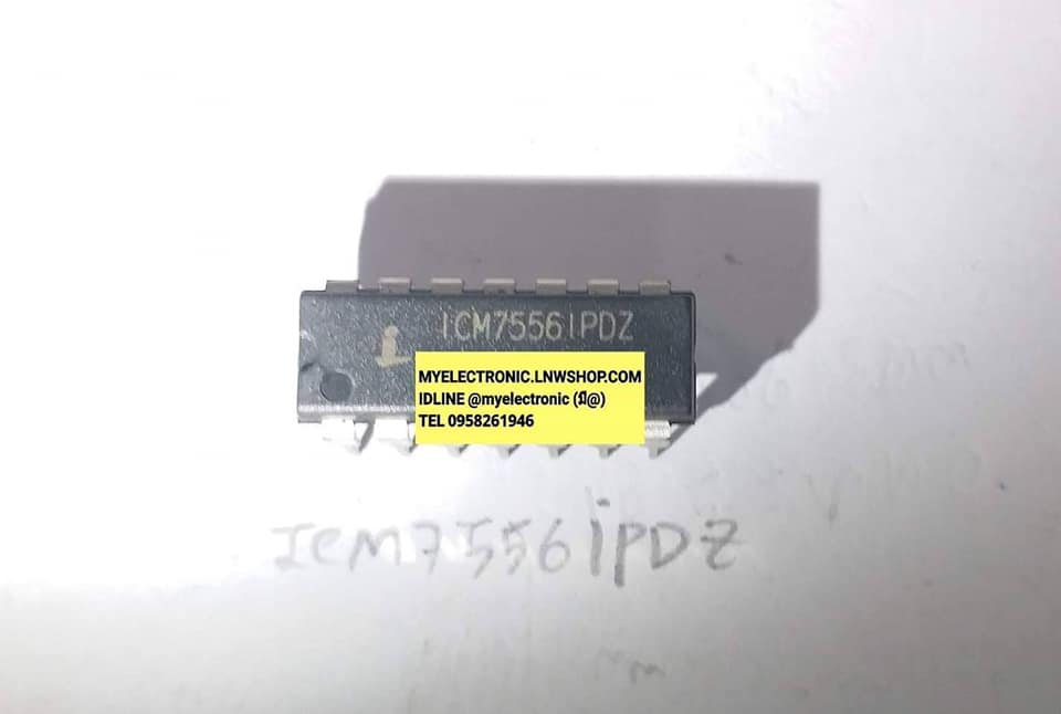 ขาย ICM7556IPDZ ตัวถังDIP-14ขา ยี่ห้อINTERSIL ICM7556I ราคาตัวละ บาท