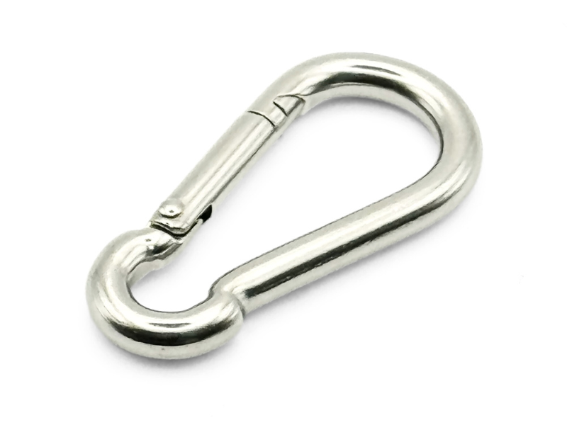ตะขอสปริง สแตนเลส 316 ขนาด 4x40 มม. / SUS316 SPRING HOOK SIZE : 4x40 MM.