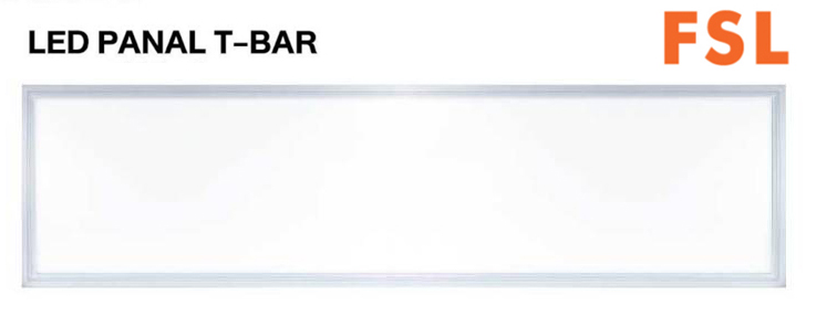โคม LED Panel 48w FSL T-BAR ขนาด 30x120 cm. แสง Daylight 6500K Warm white 3000K