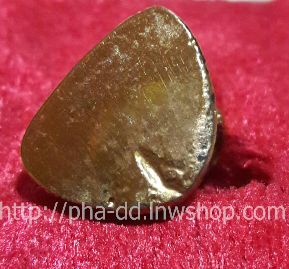 รูปหล่อ พระครูธรรมสรคุณ (เขียน ขนฺธสโร) เนื้อกะไหล่ทอง (พร้อมกล่องเดิมจากวัด)