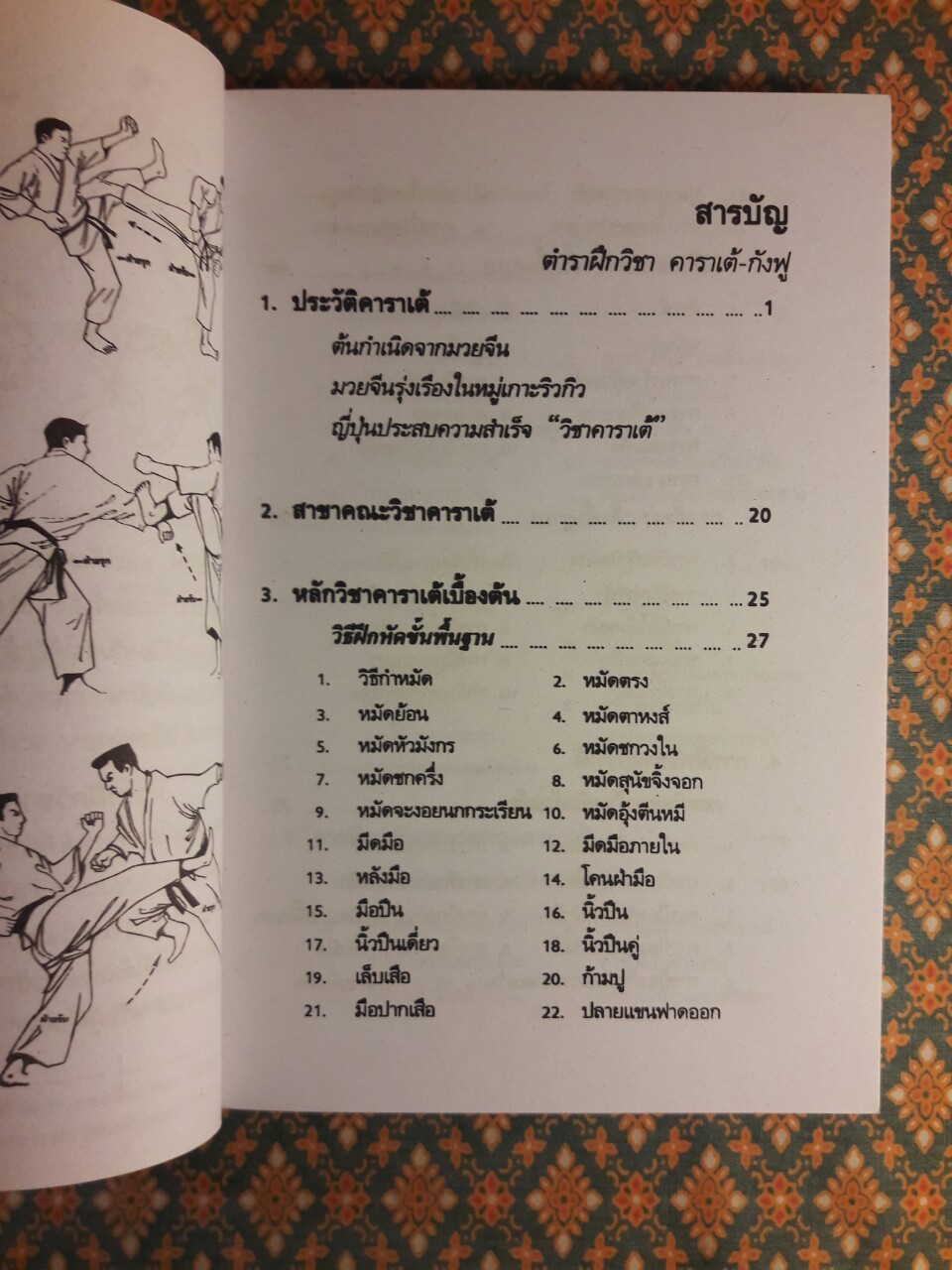 ตำราฝึกวิชาคาราเต้ กังฟู