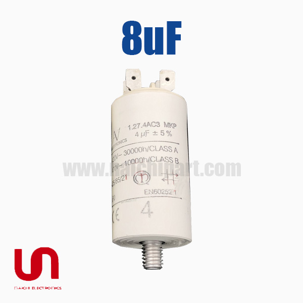 ฟิล์มคาปาซิเตอร์ 8uF 1.27.4AC3 MKP AV ARCOTRONICS 420V 470V