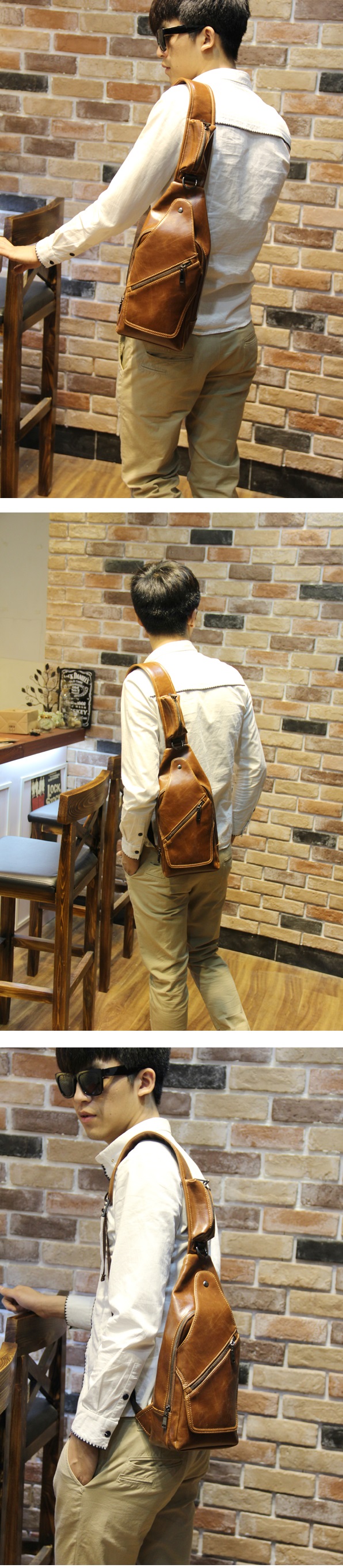 กระเป๋าคาดอกผู้ชาย รหัส B004