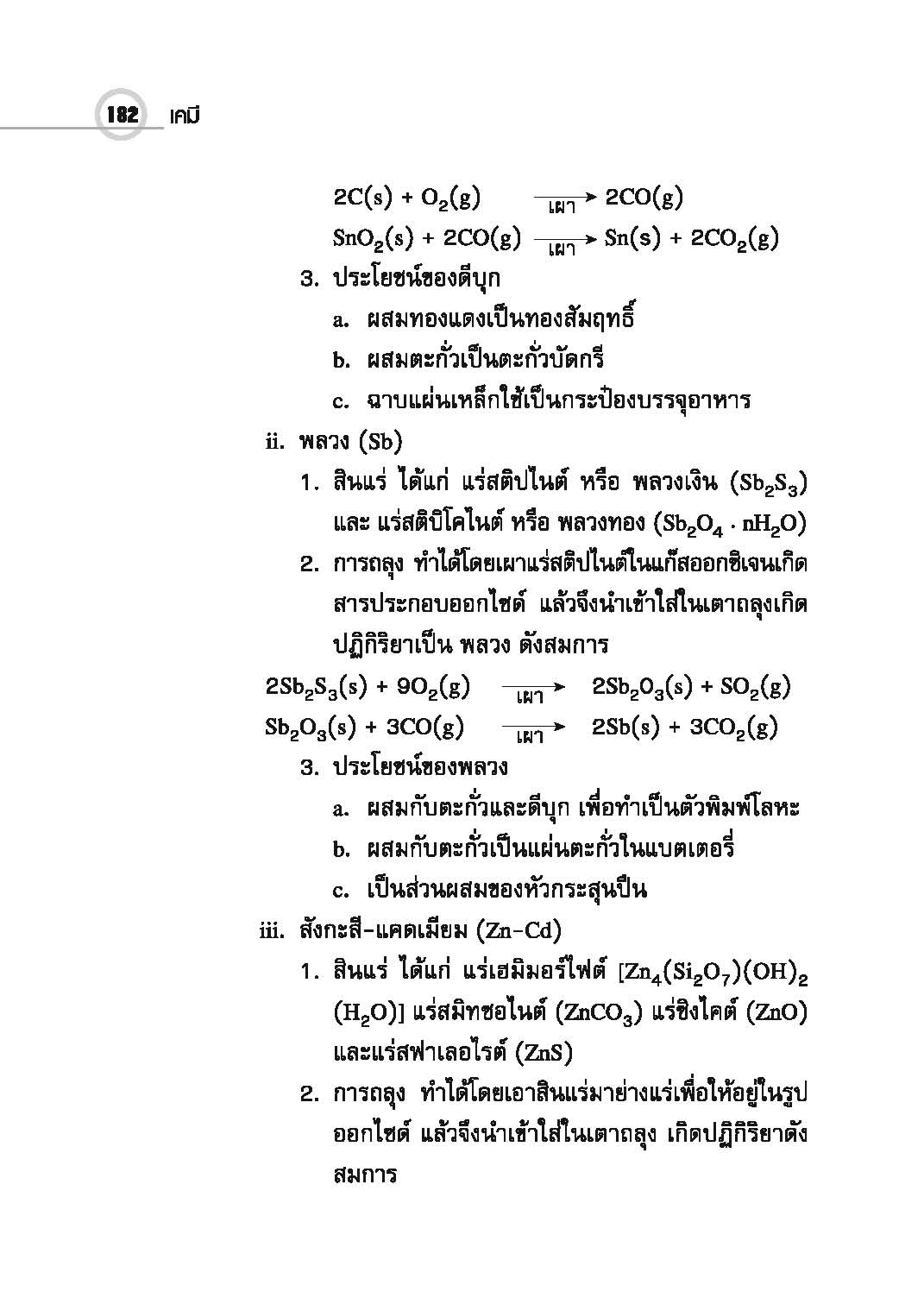 Examination Notes เคมี ม.ปลาย