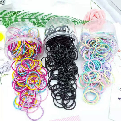 MUISUNGSHOP (100 เส้น) ที่รัดผม ยางรัดผม ยางมัดผม สำหรับเด็ก ขนาด 3 ซม.