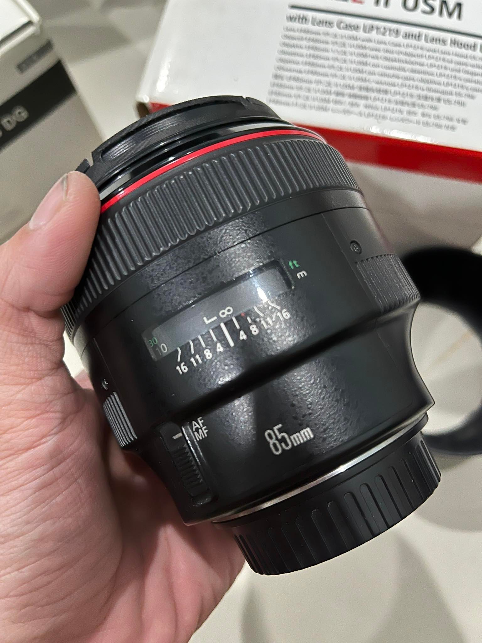 เลนส์มือสอง Canon EF 85 f 1.2 L II USM อดีตประกันศูนย์