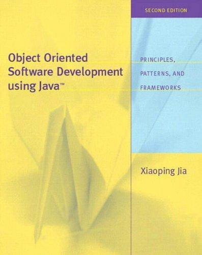 Object oriented software development using java: international edition, 2/e ISBN 9780321210739