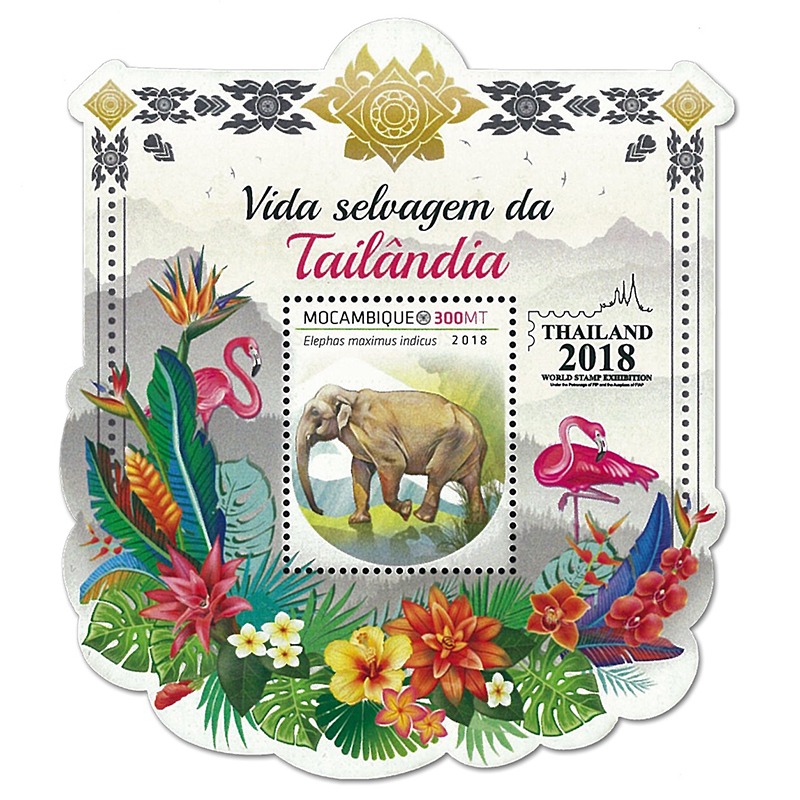 Mozambique Stamp, 2018 Elephant S/S