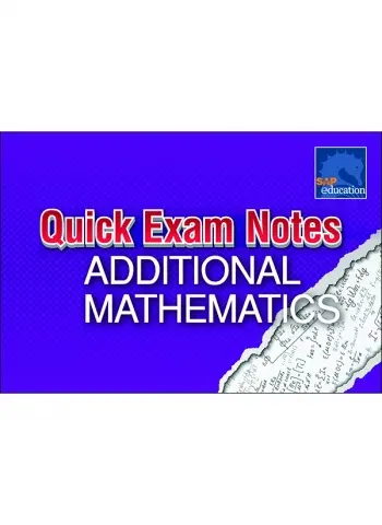 สรุปสูตรคณิตศาสตร์ สูตรคณิตศาสตร์ สูคณิตศาสตร์มัธยม Quick Exam Notes Additional Mathematics