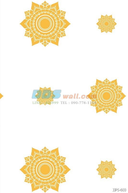 JLIE12-11 วอลเปเปอร์ติดผนัง ลายดอกดาว สีขาว