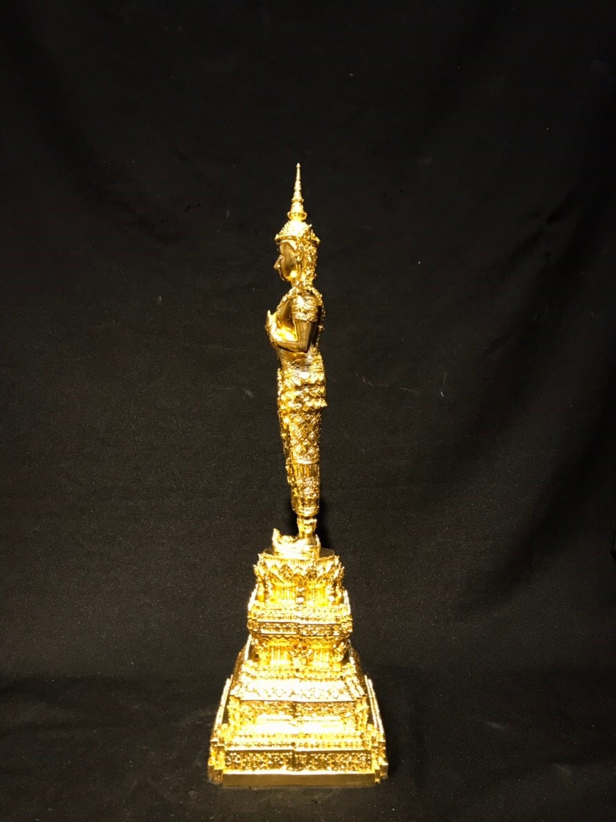 พระพุทธรูปปางรำพึง ทรงเครื่องจักพรรดิ์ หน้าตัก 5 นิ้ว วัดอรุณราชวรารามราชวรมหาวิหาร ปี พ.ศ.2539