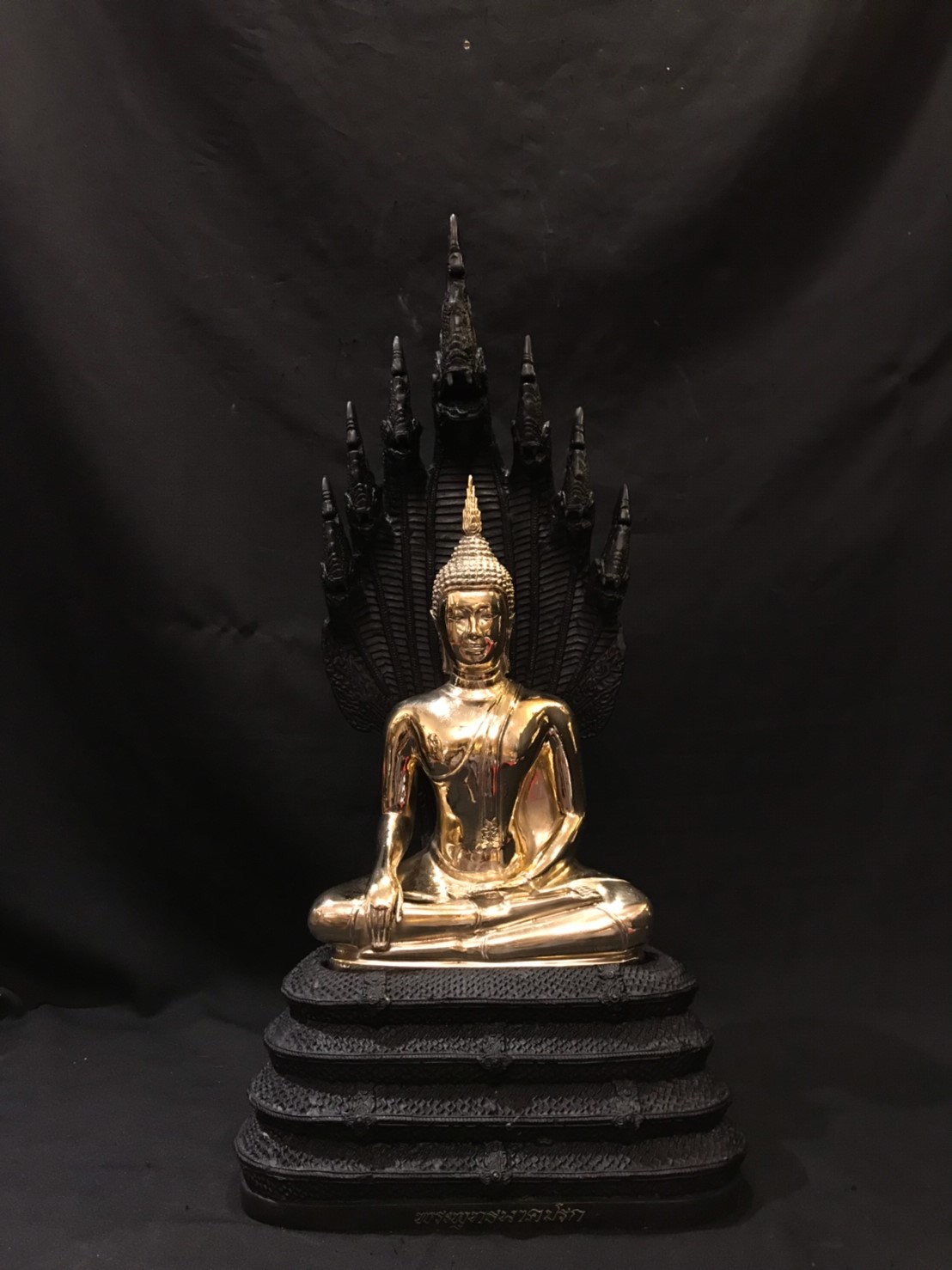 พระพุทธรูป พระพุทธนาคปรก หน้าตัก 8 นิ้ว (สองถอด) วัดนาคปรก ตลาดพลู ธนบุรี ปี พ.ศ. 2559