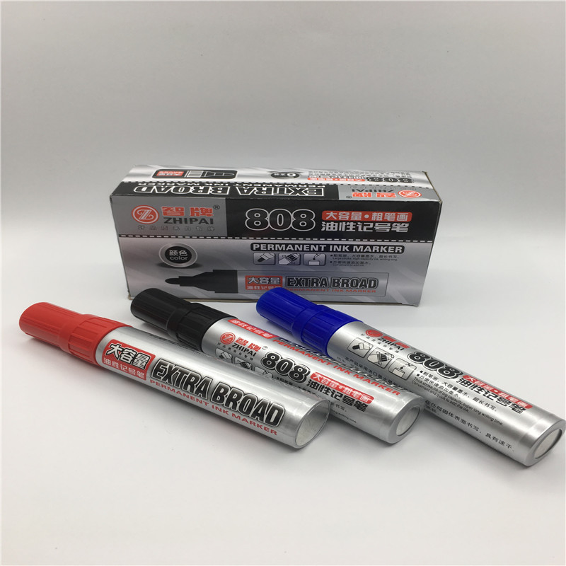 MUISUNGSHOP ปากกาเขียนทุกพื้นผิว จัมโบ้ ด้ามใหญ่ (Permanant Broad Marker) แบบเติมหมึกได้