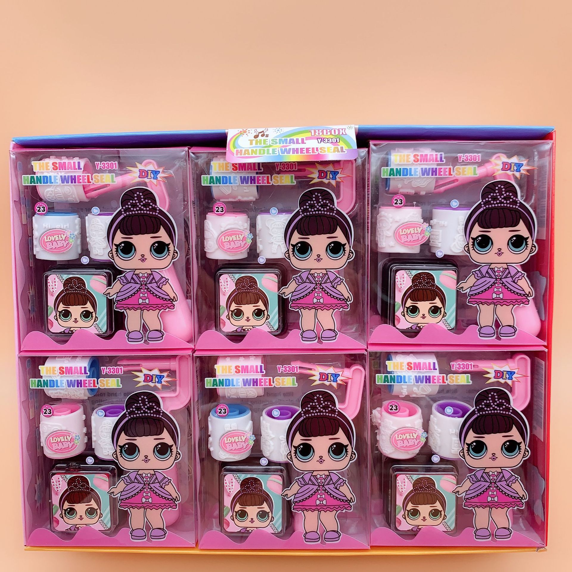 MUISUNGSHOP ลูกกลิ้งลายการ์ตูน ลูกกลิ้งสแตมป์ สำหรับเด็ก ของเล่นเด็กเสริมพัฒนาการ