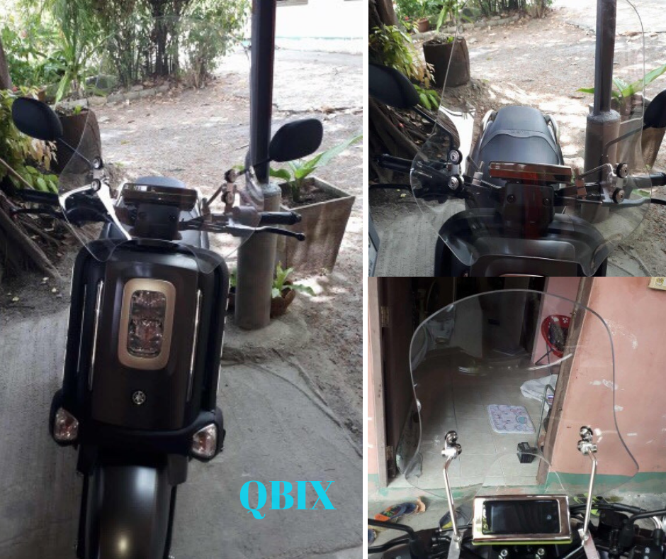 ชิวหน้า ไฟกลม ทรงสูง 47 ซม. สีใส