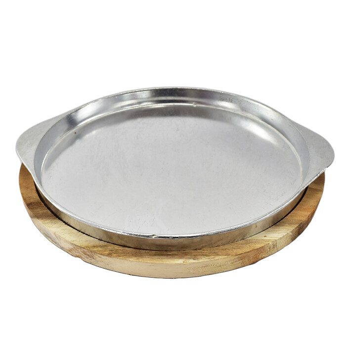 จานสเต๊กกลมมีเนียม 22.5ซม. Super Aluminum No.214