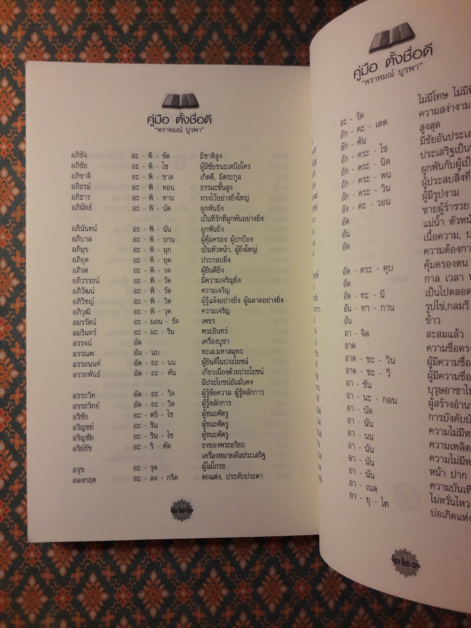 คู่มือตั้งชื่อดี