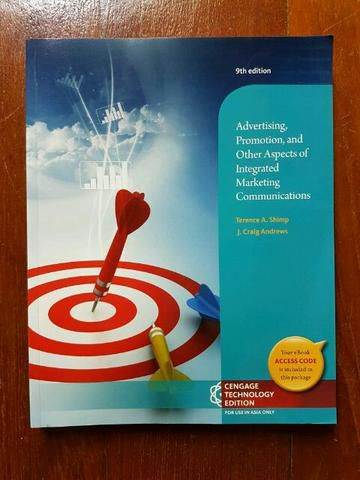 Advertising Promotion,Other Aspects of Integrated Marketing Communications 9th ISBN 9789814609265