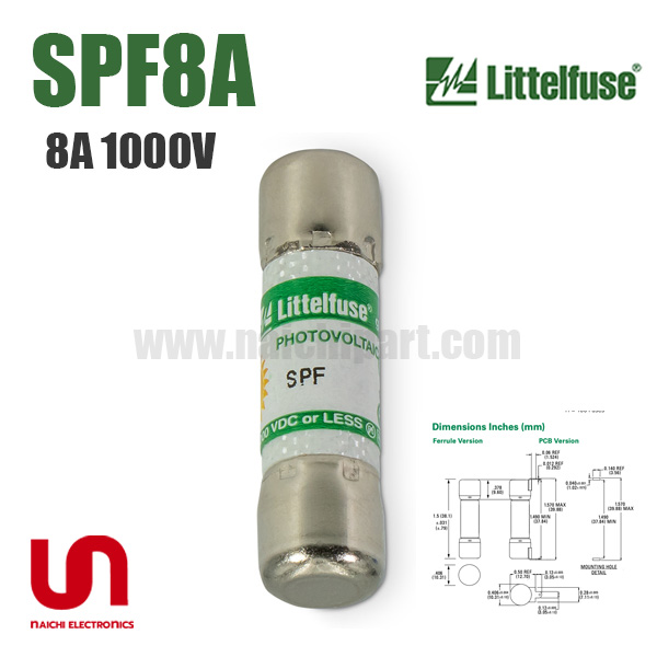 SPF8A , 8A 1000Vdc , Littelfuse