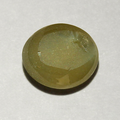 คริสโซเบริลตาแมวหรือไพฑูรย์ (Cat's eye Chrysoberyl) 2.17 กะรัต รูปร่างดี จากศรีลังกา