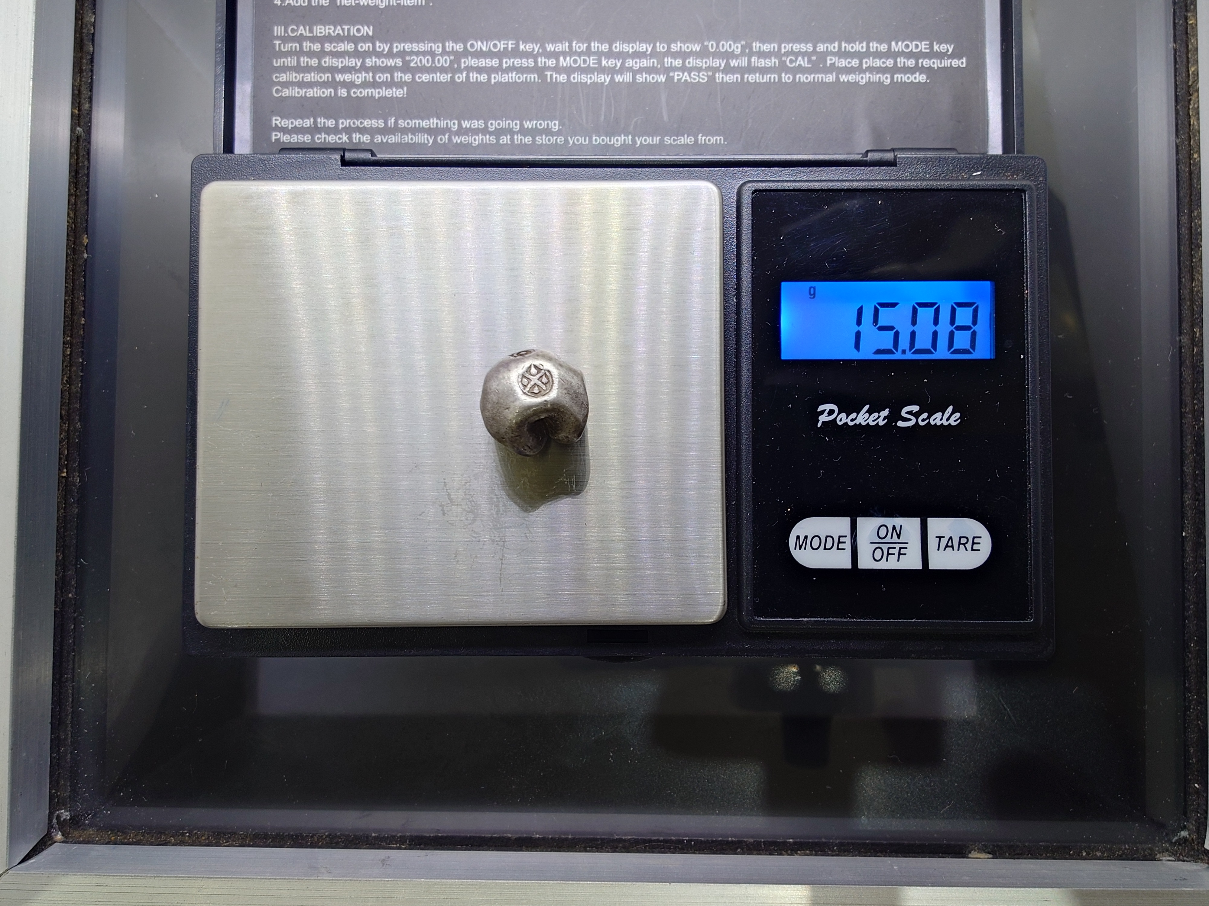 พดด้วง ขนาด 1 บาท ตราครุฑ รัชการที่ 2 สภาพสวย