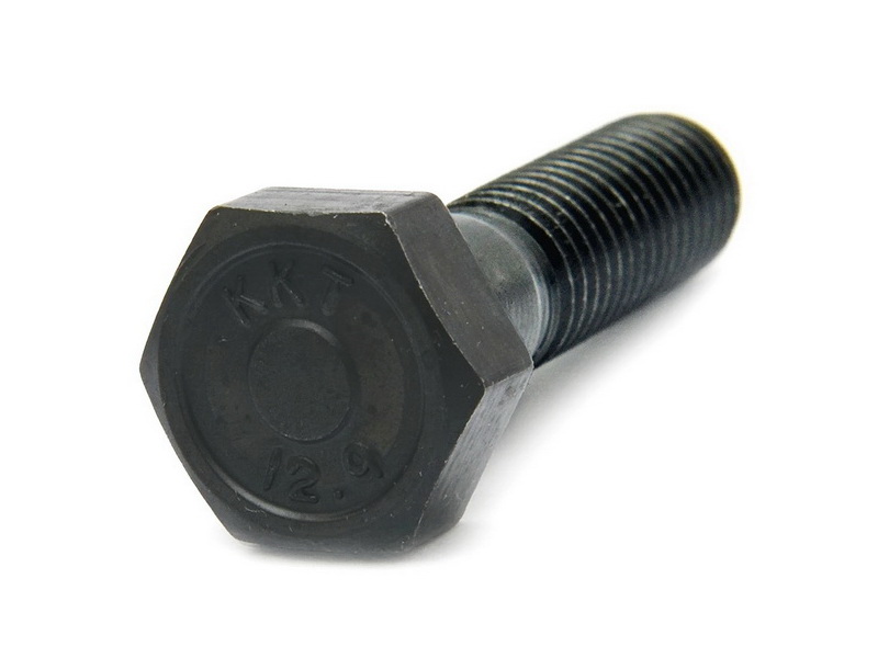 12.9 SCM435 STEEL BLACK HEX HEAD BOLT (PARTIALLY THREAD) M8x105