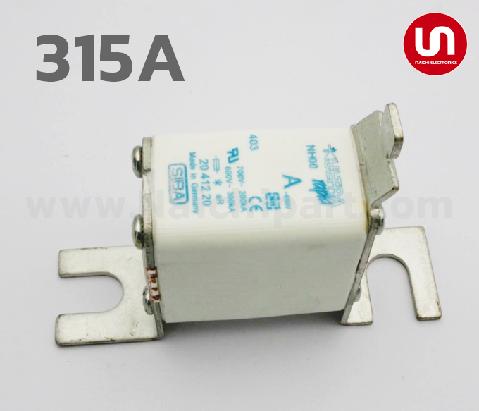 SIBA FUSE , 2041220.315 , 315A 690/700V NH00 DIN 80