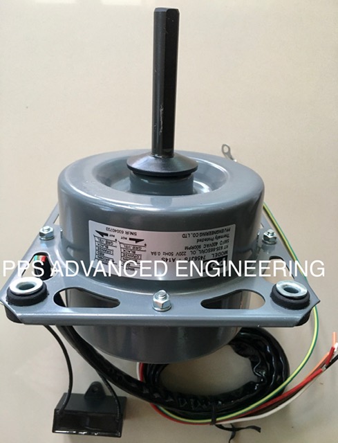 Motor condensing ; Model : 7456JTS-A14S , 220V, 50Hz, 0.9A CAP 5MFD 400V 900RPM /พร้อม Cap 5Uf