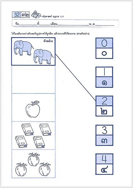 คณิตศาสตร์อนุบาล 1-1