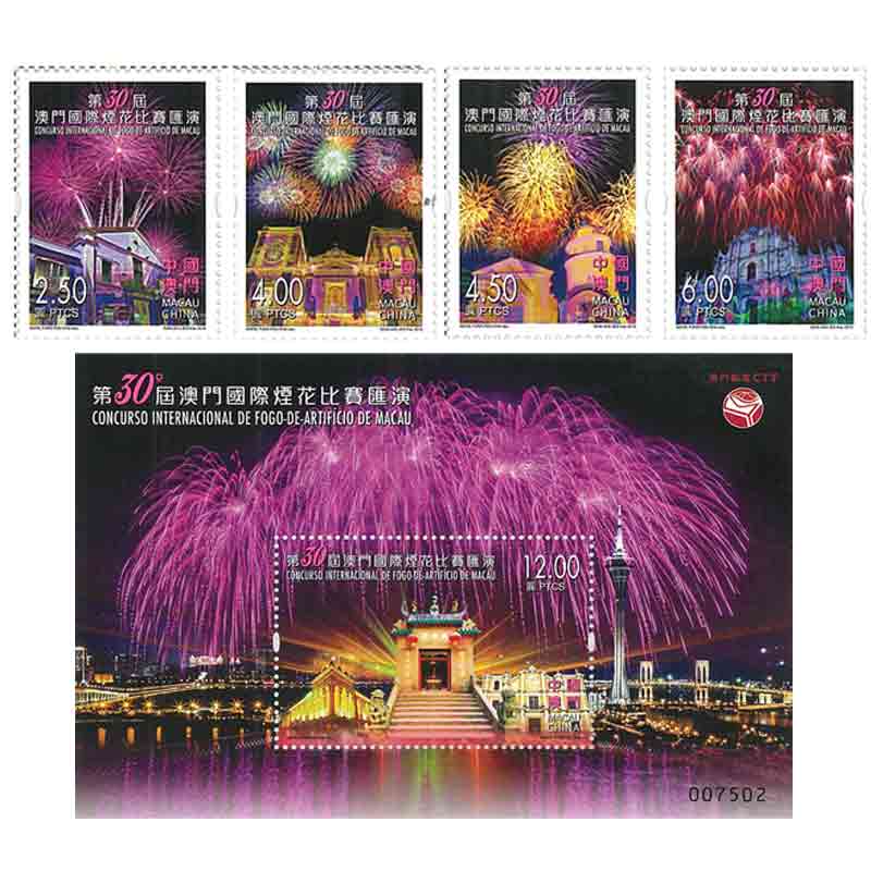 Macau Stamp, 2019 International Fireworks Display Contest