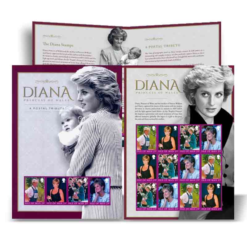 Isle of Man Stamp, 2019 Princess Diana Pack