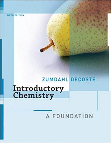 Introductory Chemistry : A Foundation ISBN 9780618803279