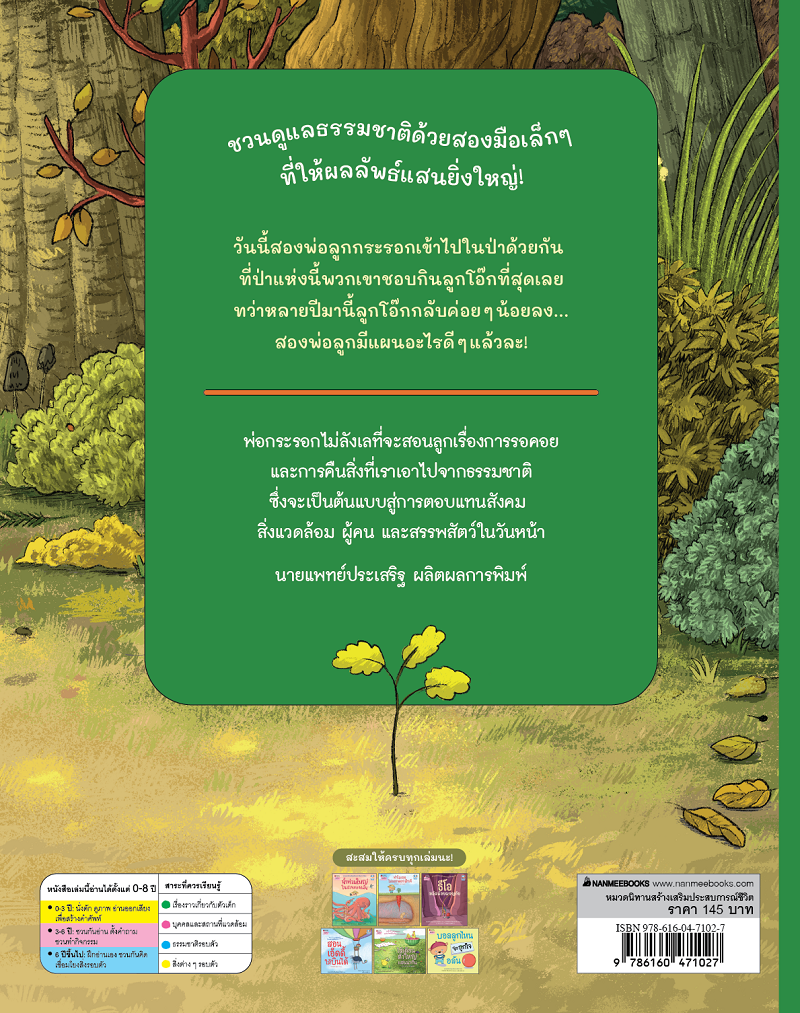 NANMEEBOOKS หนังสือ แผนลับในป่าของกระรอกน้อย นิทาน
