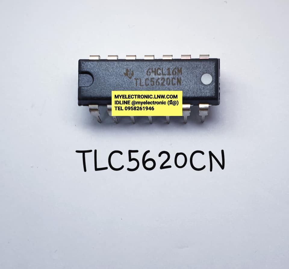 TLC5620CNยี่ห้อTEXASตัวถังDIP14ขาราคาตัวละบาท