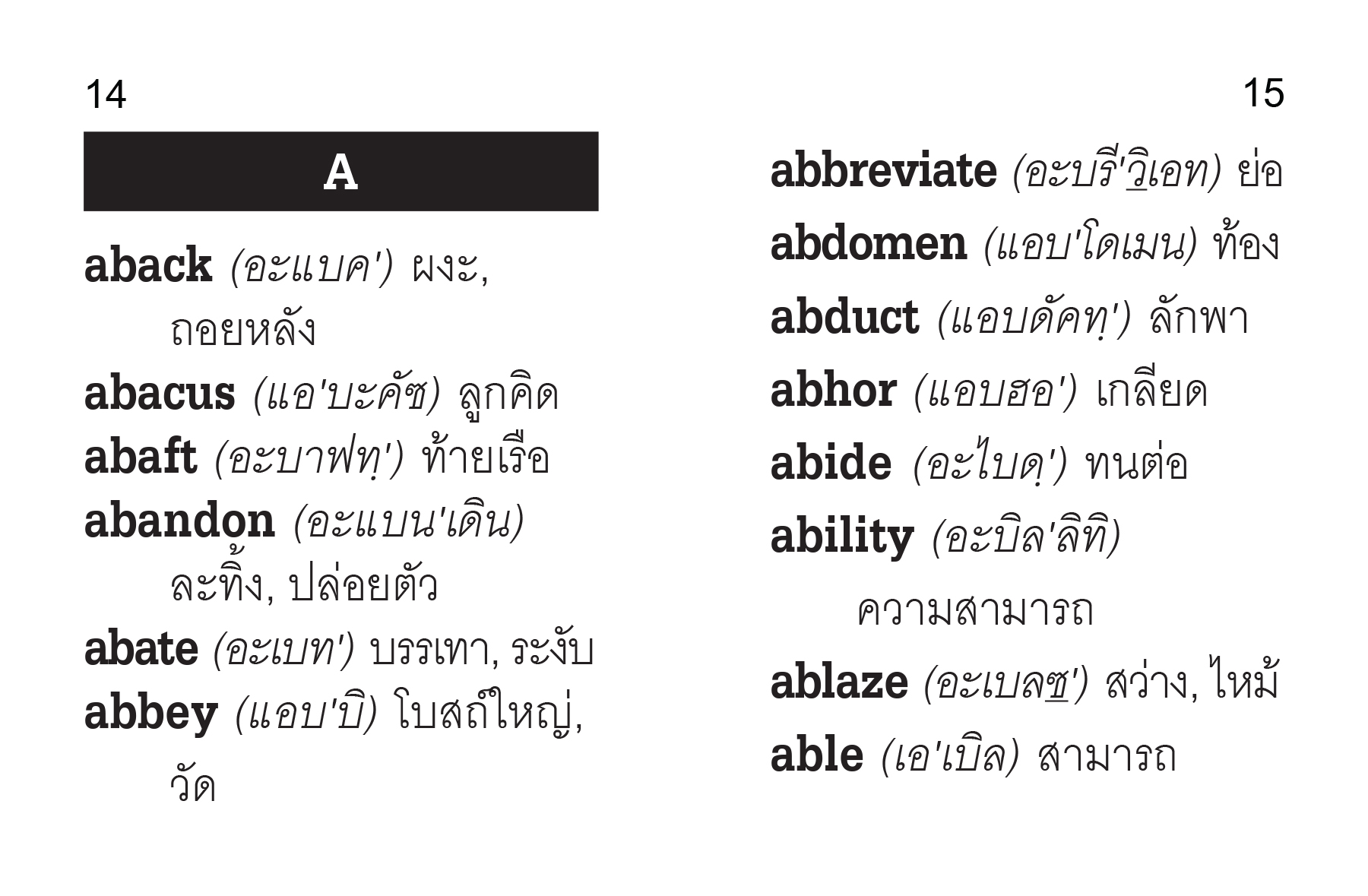 NANMEEBOOKS หนังสือ พจนานุกรมจิ๋วอังกฤษ-ไทย