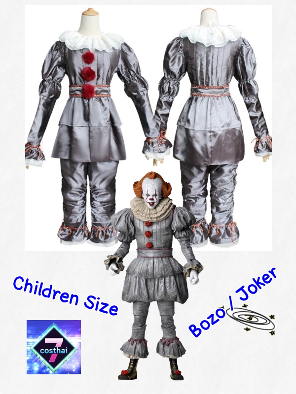 7C76 ชุดเด็ก ปีศาจตัวตลก เพนนีไวซ์ อิท Pennywise IT Costumes