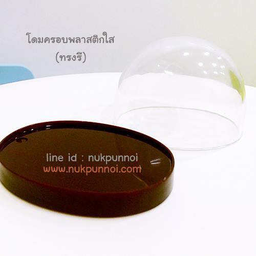 โดมครอบ พลาสติกใส ทรงกระบอก-ทรงรี ** สินค้าอาจมีริ้วรอยบนฝาครอบบางจุดนะคะ สำเนา