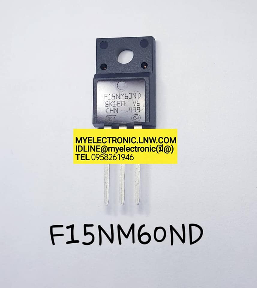 ขาย F15NM60D ตัวถัง TO-220F F15NM60 D มอสเฟต MOSFET ยี่ห้อ ราคา ตัวละ , , , หน่วย บาท