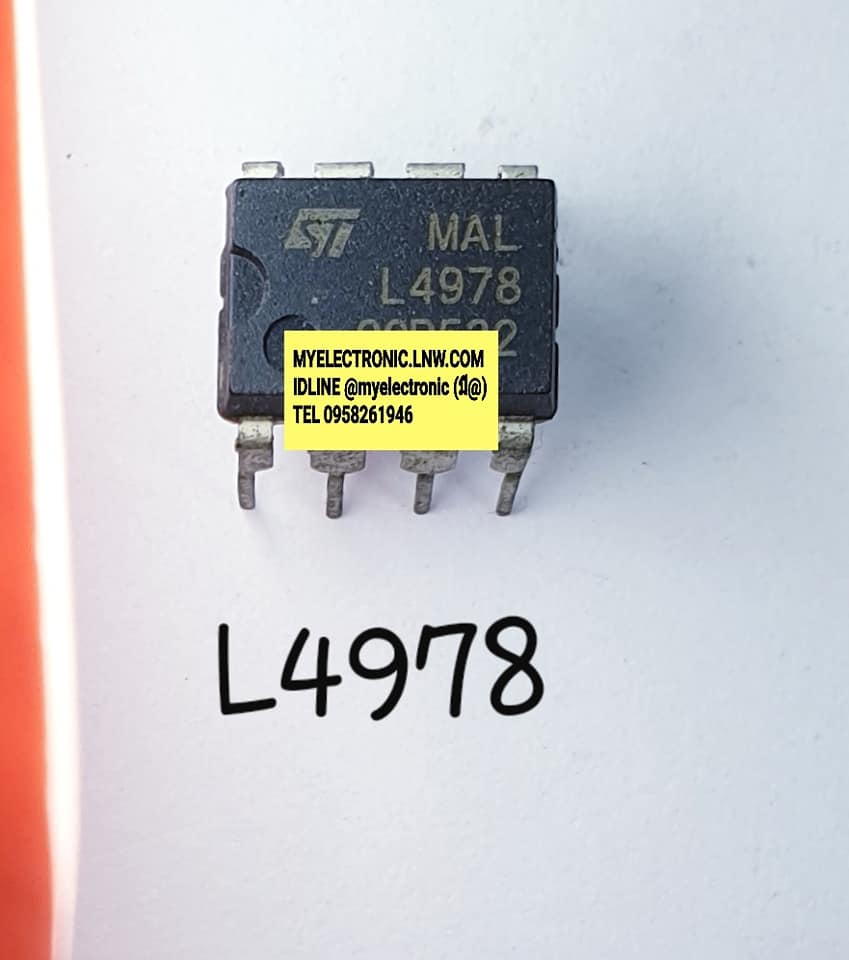 ขาย L4978 ยี่ห้อST ตัวถัง DIP8ขา ราคา ตัวละ . บาท