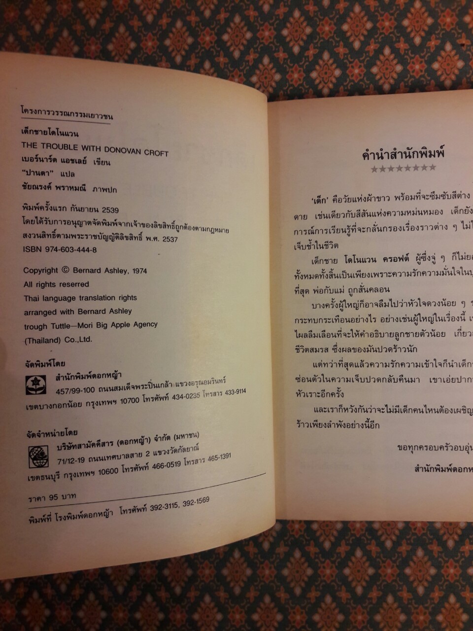 เด็กชายโดโนแวน The Trouble with Donovan Croft