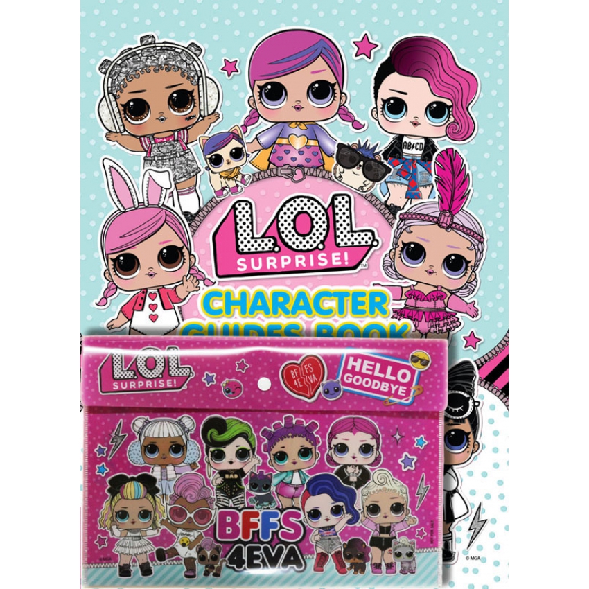 L.O.L. SURPRISE! CHARACTER GUIDE BOOK + แฟ้มกลิตเตอร์