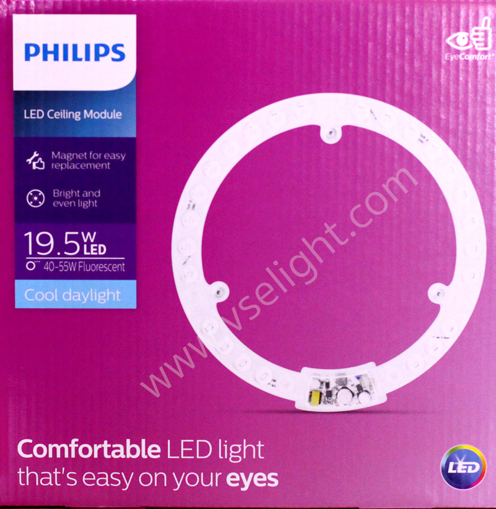 แผ่นชิพ LED Philips 19.5W LED Ceiling Module แสง 6500K Daylight - Circular MOD