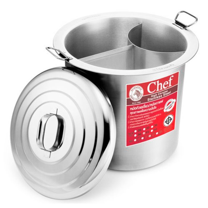หม้อก๋วยเตี๋ยว 45 ซม. ตราม้าลาย Chef