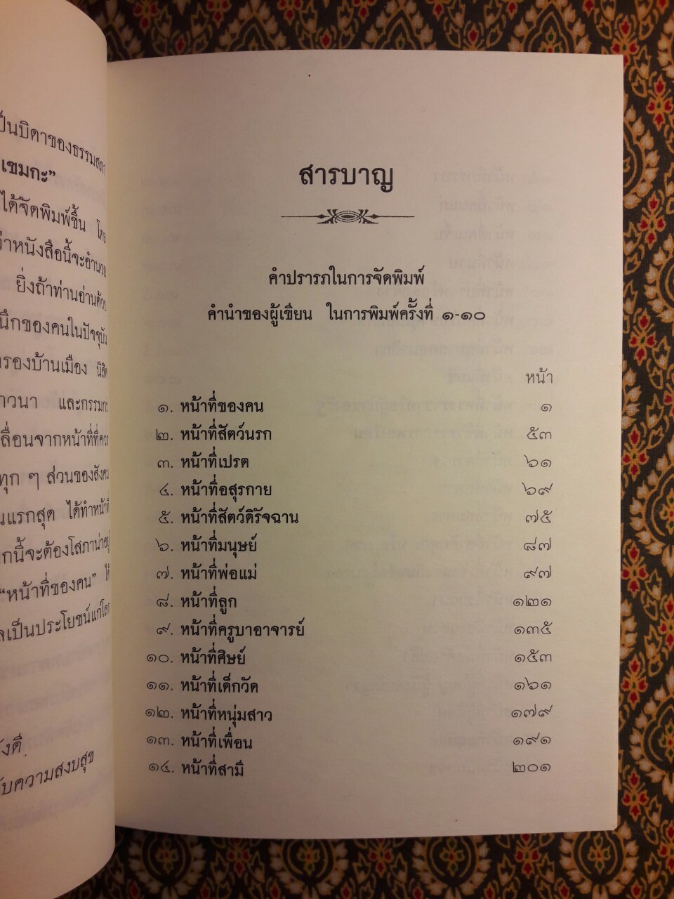หน้าที่ของคน ฉบับแรก